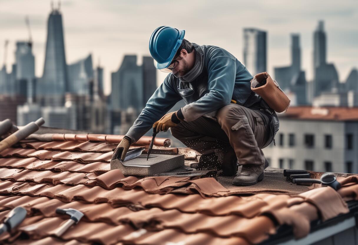 réparer tuile cassée